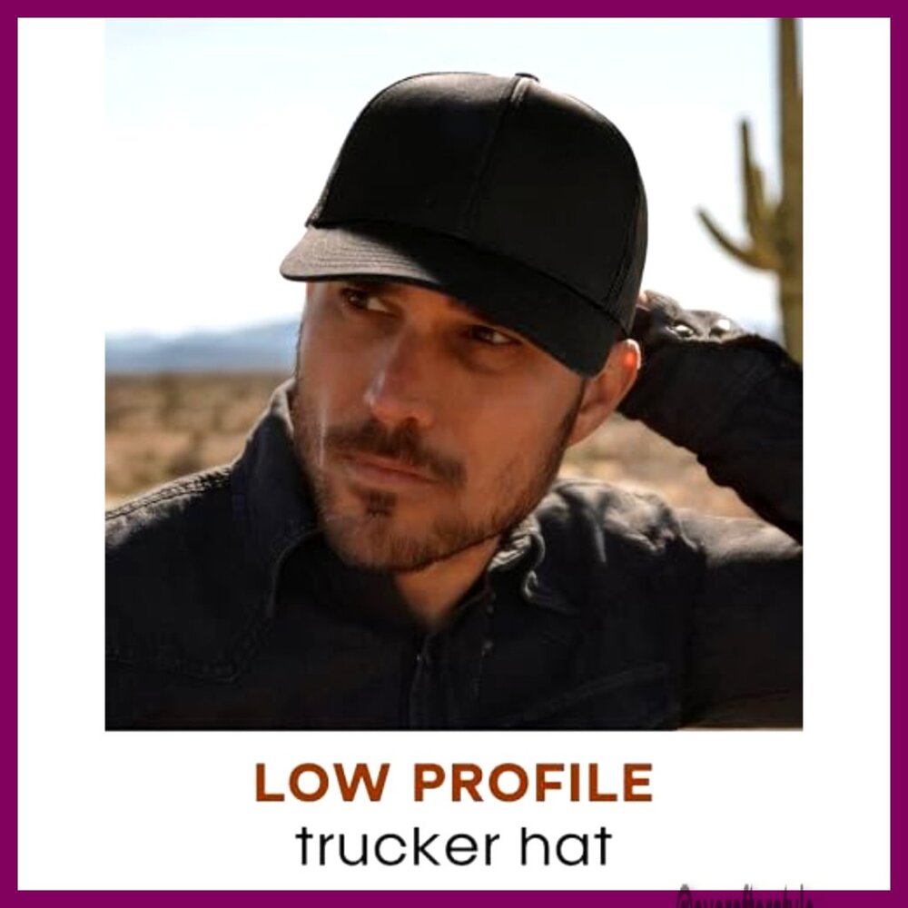 Structured Trucker Hat Adjustable Mesh Baseball C… - image 6